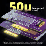 JEYI PCIe 5.0 to M.2 NVMe Adapter Card with Gen5 Heatsink Cooling