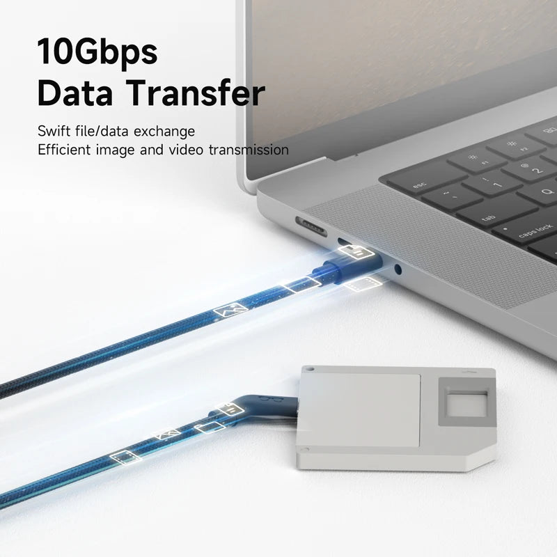 Hagibis 4K60Hz USB-C Power and Data Cable for Smart Glasses