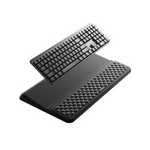 Dual-Angle Keyboard Riser With Quilted Wrist Pad