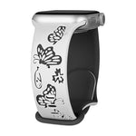 Fashion Engraved Silicone Bands for Apple Watch