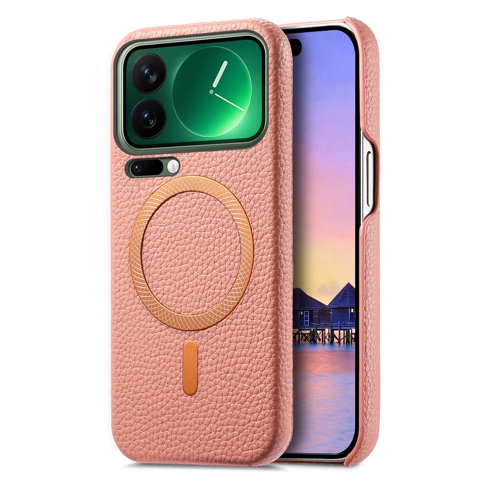 Business Lychee Grain Leather Case for Xiaomi 17 Series