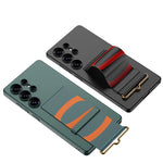 Shockproof Slim Case with Built-in Wristband for Samsung Galaxy S25 Ultra