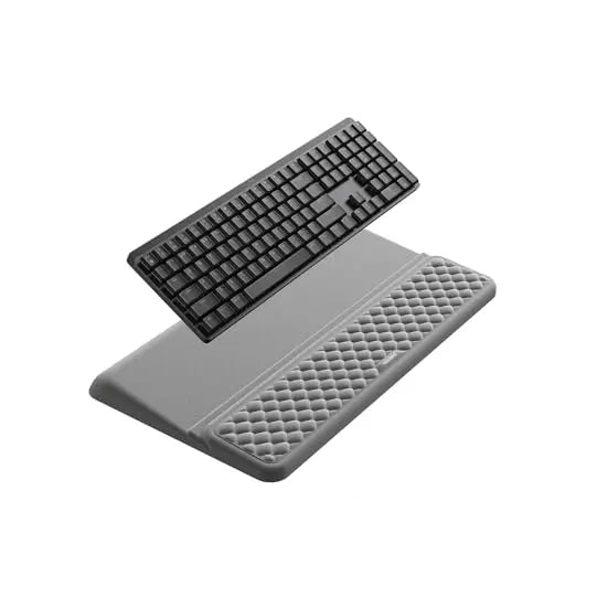 Dual-Angle Keyboard Riser With Quilted Wrist Pad