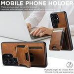 Samsung Galaxy S26 Ultra Leather Wallet Case with Vertical Card Slots