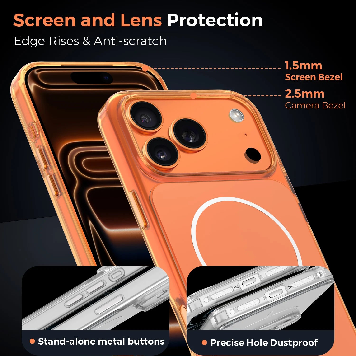 Slim Transparent MagSafe Case for iPhone 17 Series