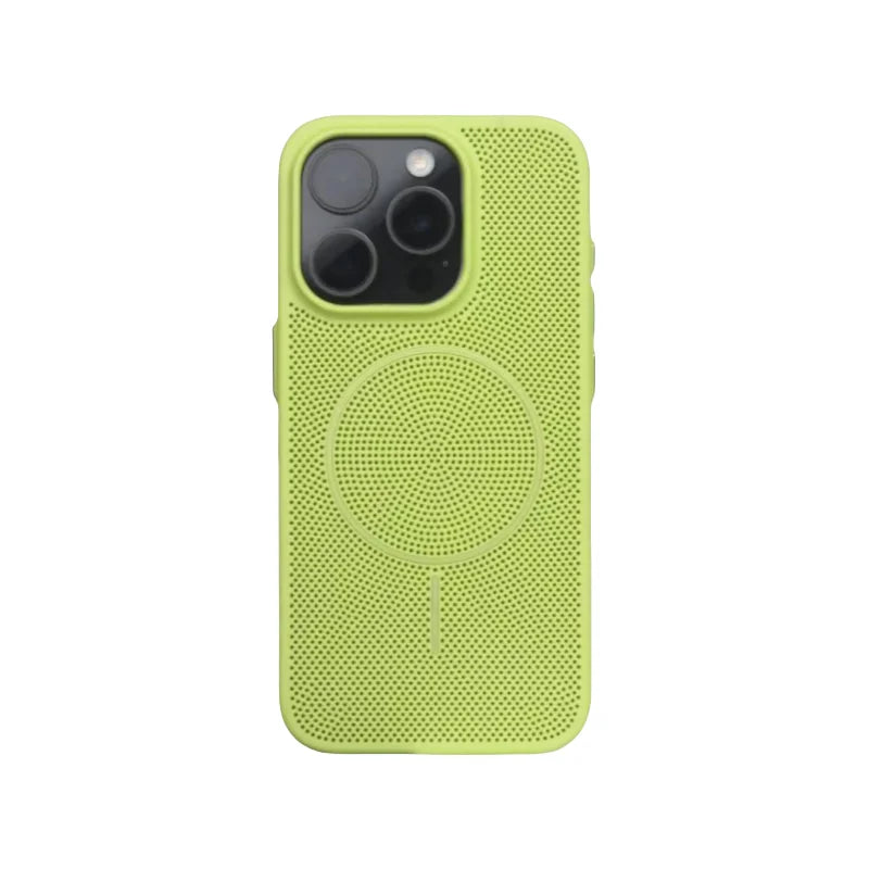 Ultrathin Grid Mesh Cooling Hard PC MagSafe Case for iPhone 16 Series