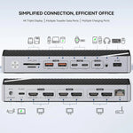 Minisopuru DisplayLink USB-C Dock with 3-Monitor Support