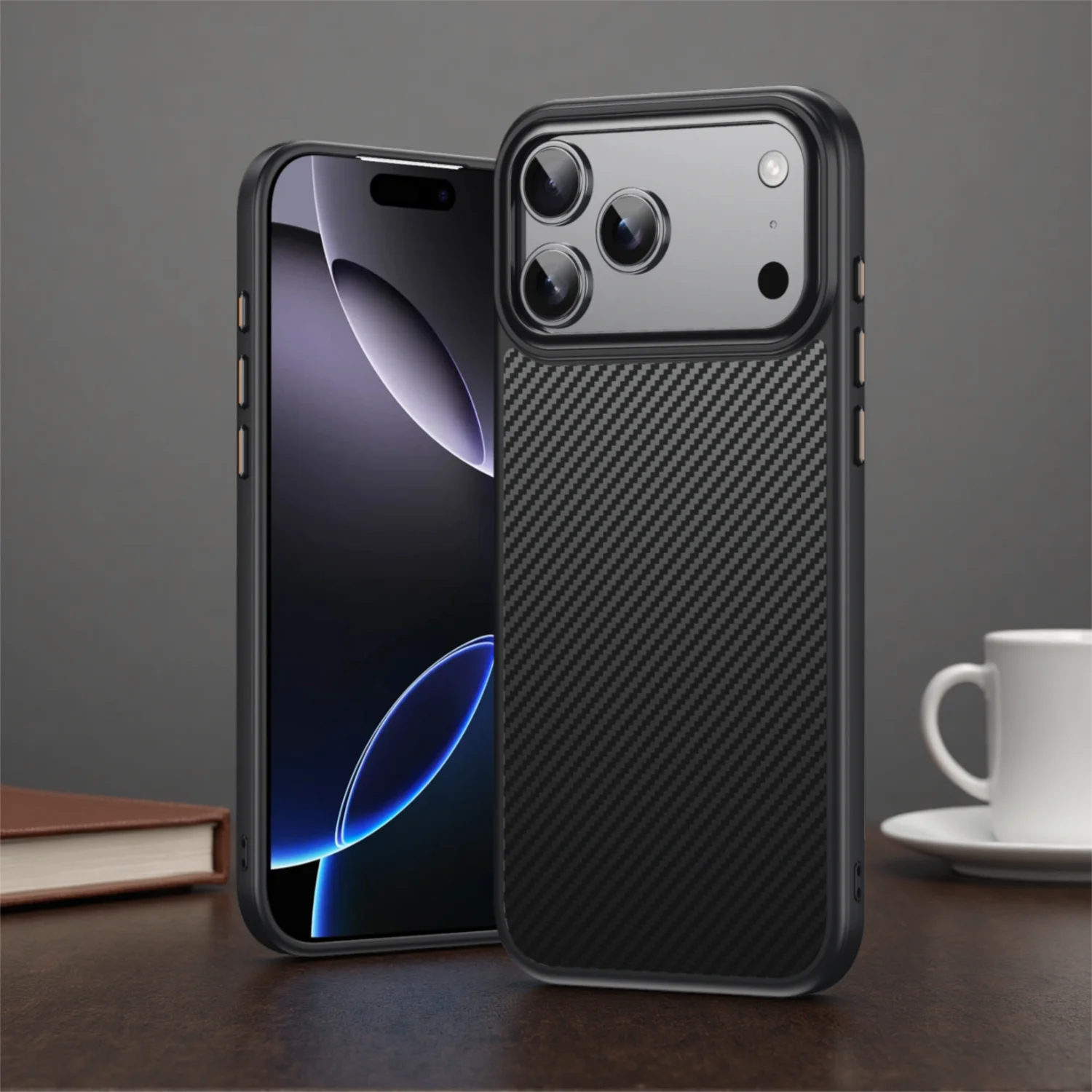 Carbon Fiber Aramid Style MagSafe Case for iPhone 17 Series