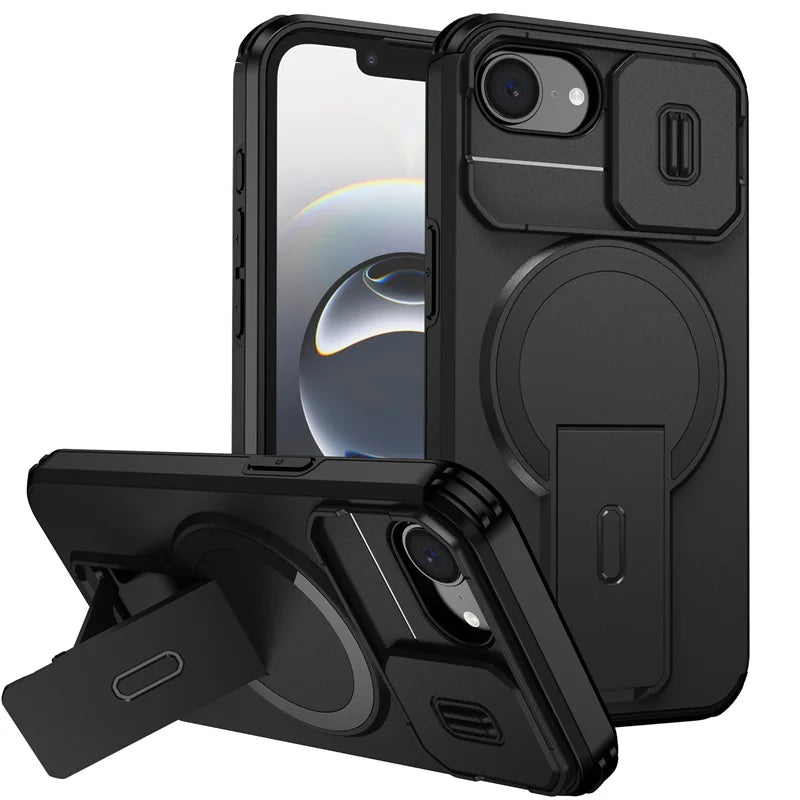 Armor MagSafe Case with Foldable Stand for iPhone 16e