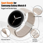 Braided Parachute Band for Samsung Galaxy Watch 8 and Galaxy Watch 8 Classic
