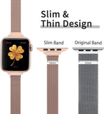 Elegant Slim Magnetic Milanese Loop Strap for Apple Watch