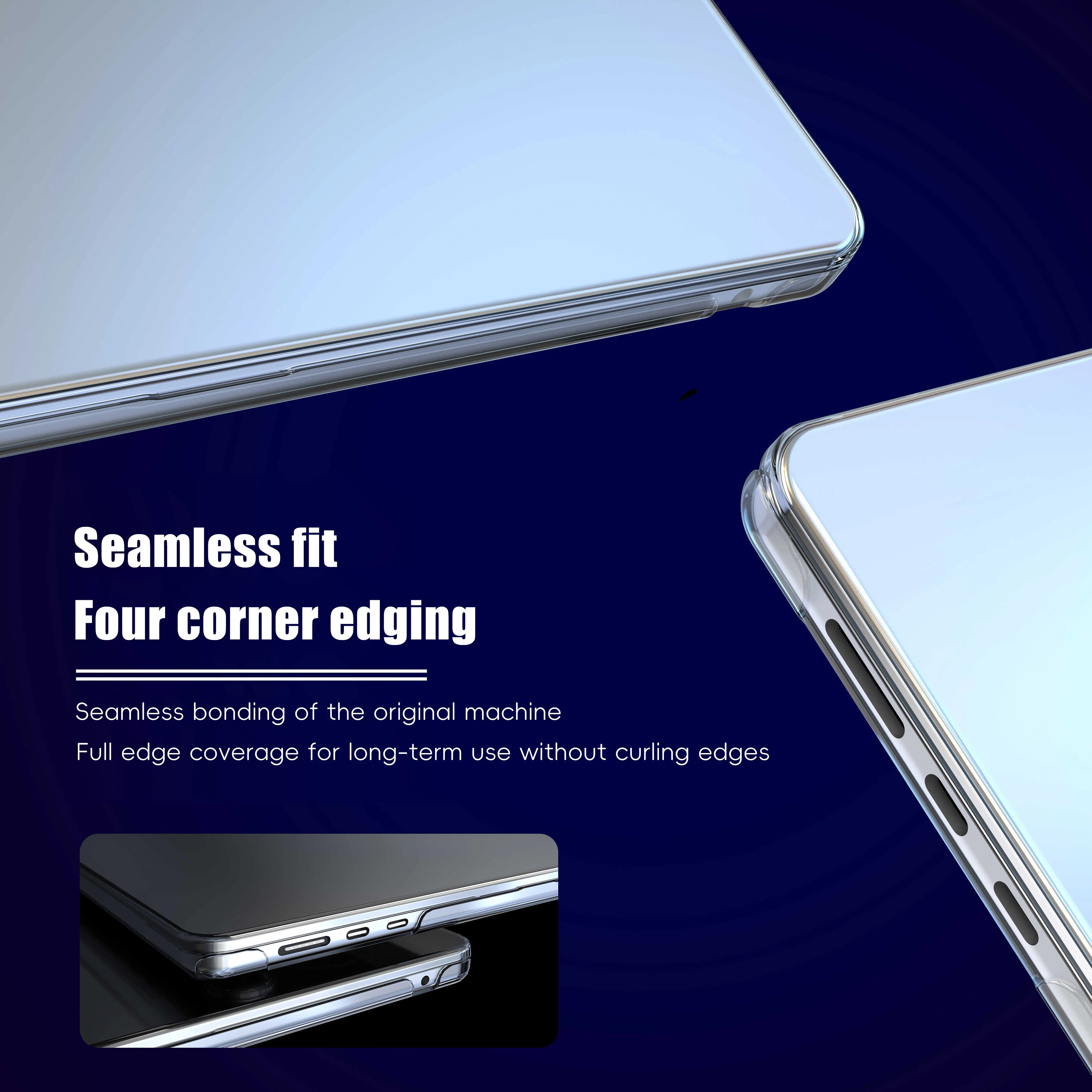 Ultra-Thin Clear Hard Case for MacBook Air M3