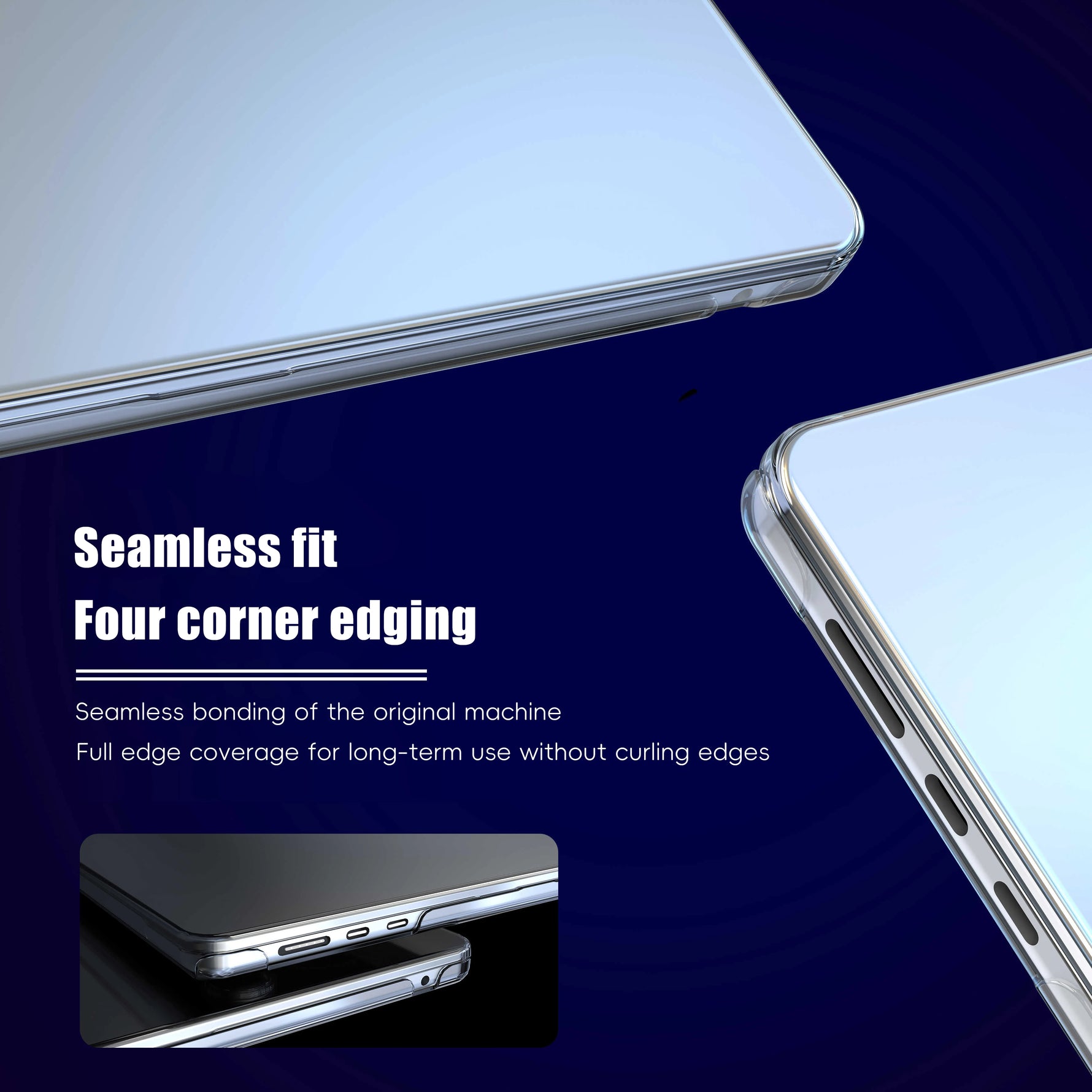 Crystal Clear Lightweight Laptop Case for MacBook Pro M4 Series