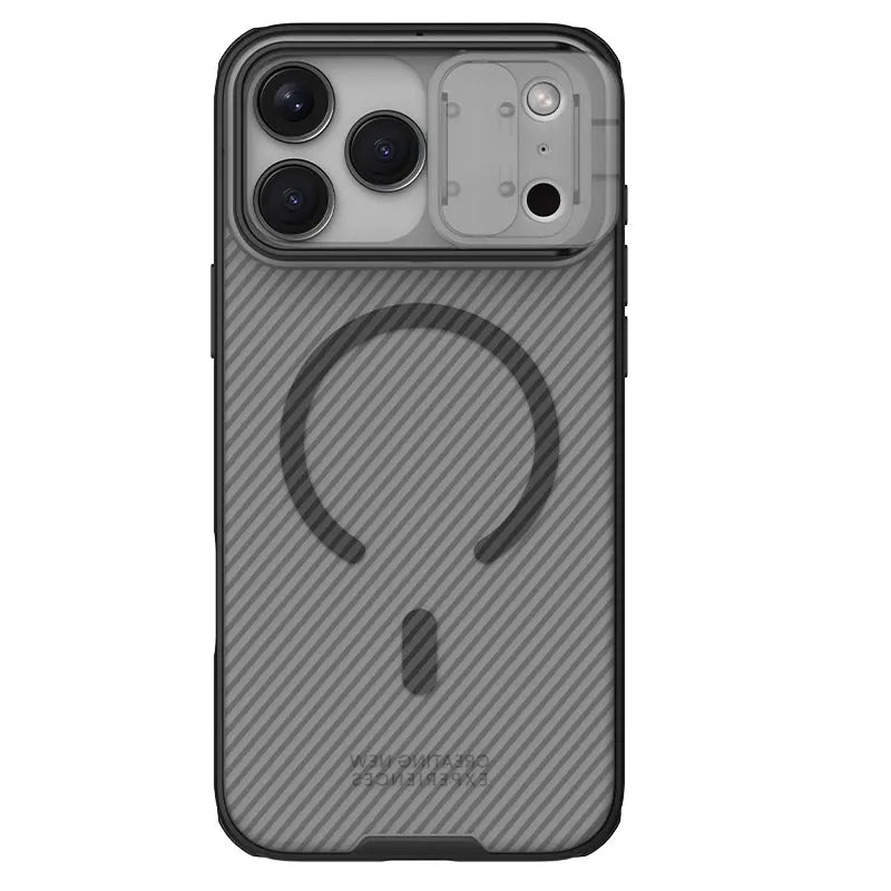 Sliding Camera Cover Case with Raised Edge Protection for iPhone 18 Series