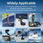 Car Mount Adapter with Suction Cup for Action Cameras