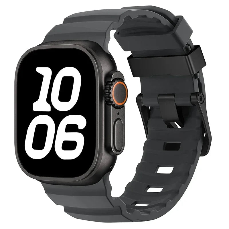 Durable Silicone Sport Strap for Apple Watch