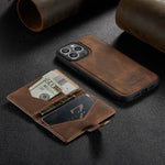 2-in-1 Detachable Cards Bag Wallet Leather Flip Magnet Case for iPhone 15 Series