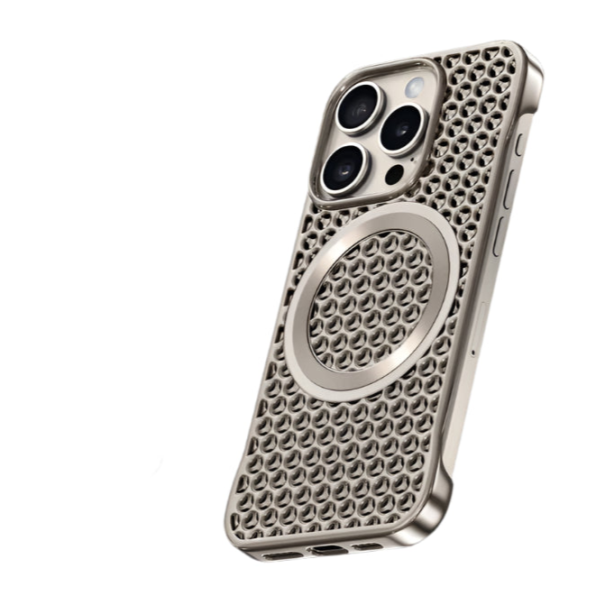 Borderless Honeycomb Thermal MagSafe Case for iPhone 15 Series