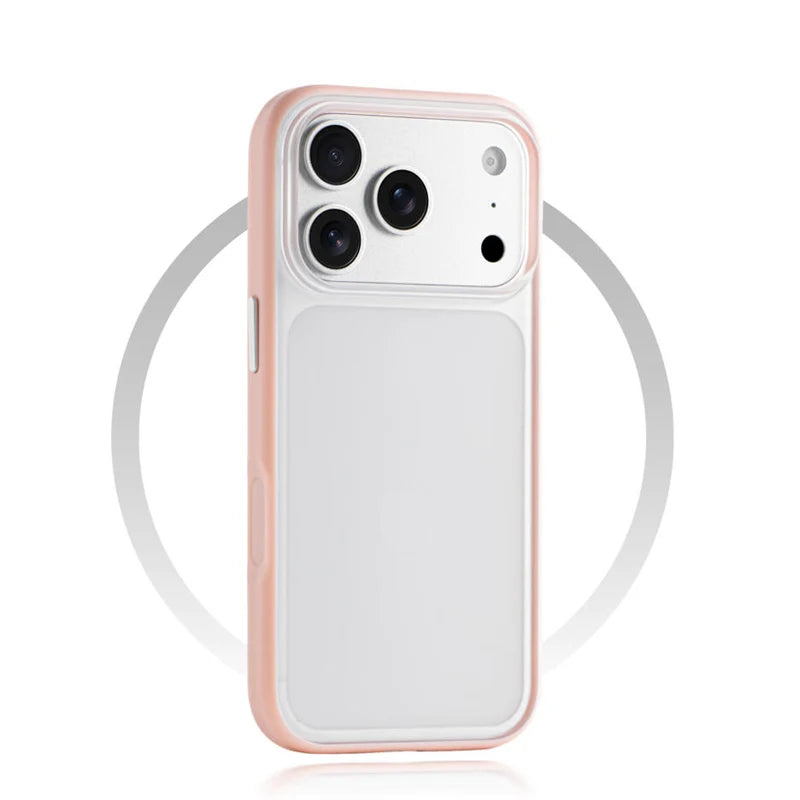 Frosted Semi-Transparent Anti-Fingerprint Shockproof Case with Raised Camera Ring for iPhone 17 Series