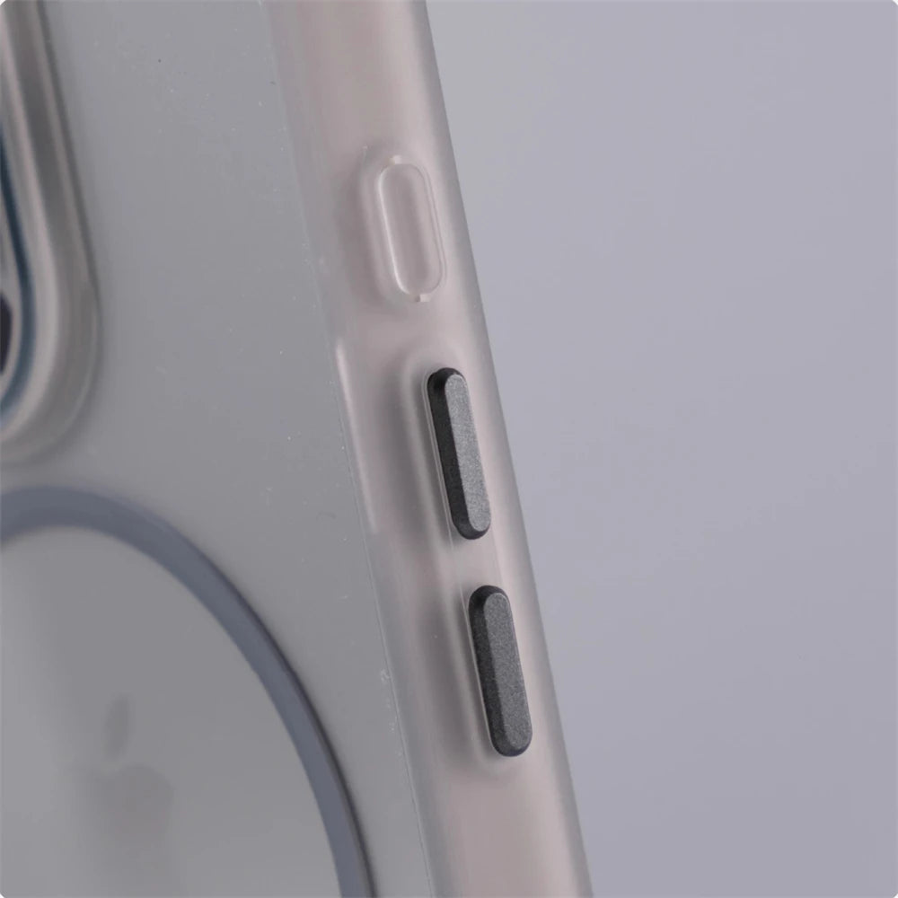 Transparent Silicone Bumper MagSafe Case with Integrated Alignment Ring for iPhone 13 Series