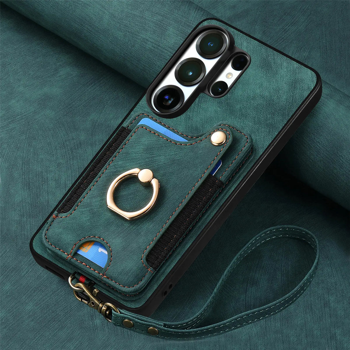 Samsung Galaxy S26 Series Leather Wallet Case with RFID Blocking