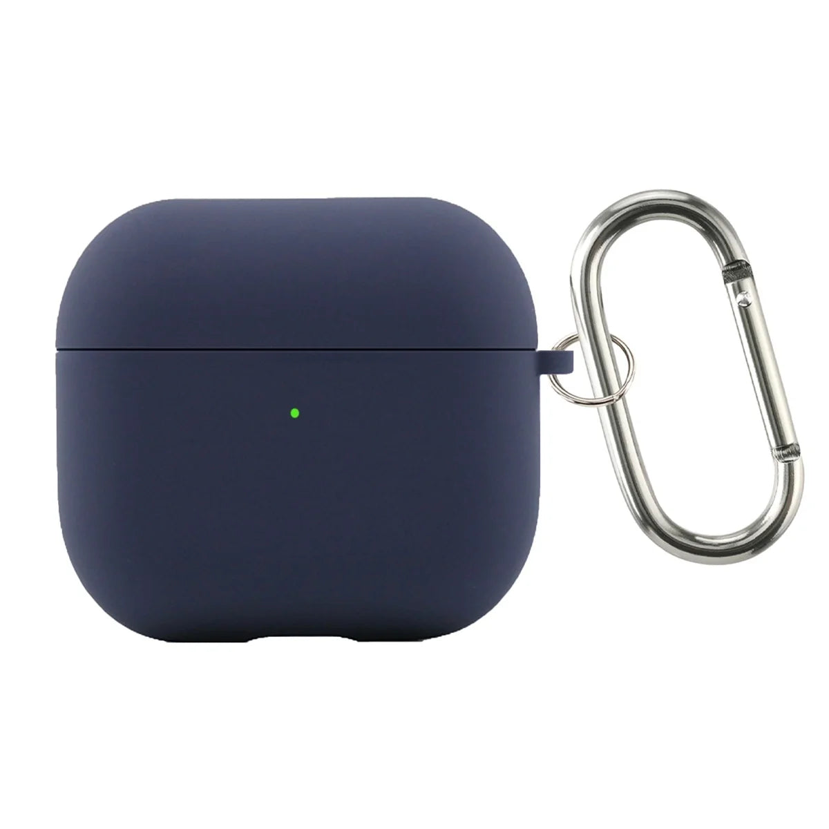 Inner Flocking Silicone and PC Keychain Case for AirPods 4