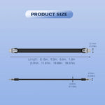 UGOURD Flat USB-C Thunderbolt 4 Cable