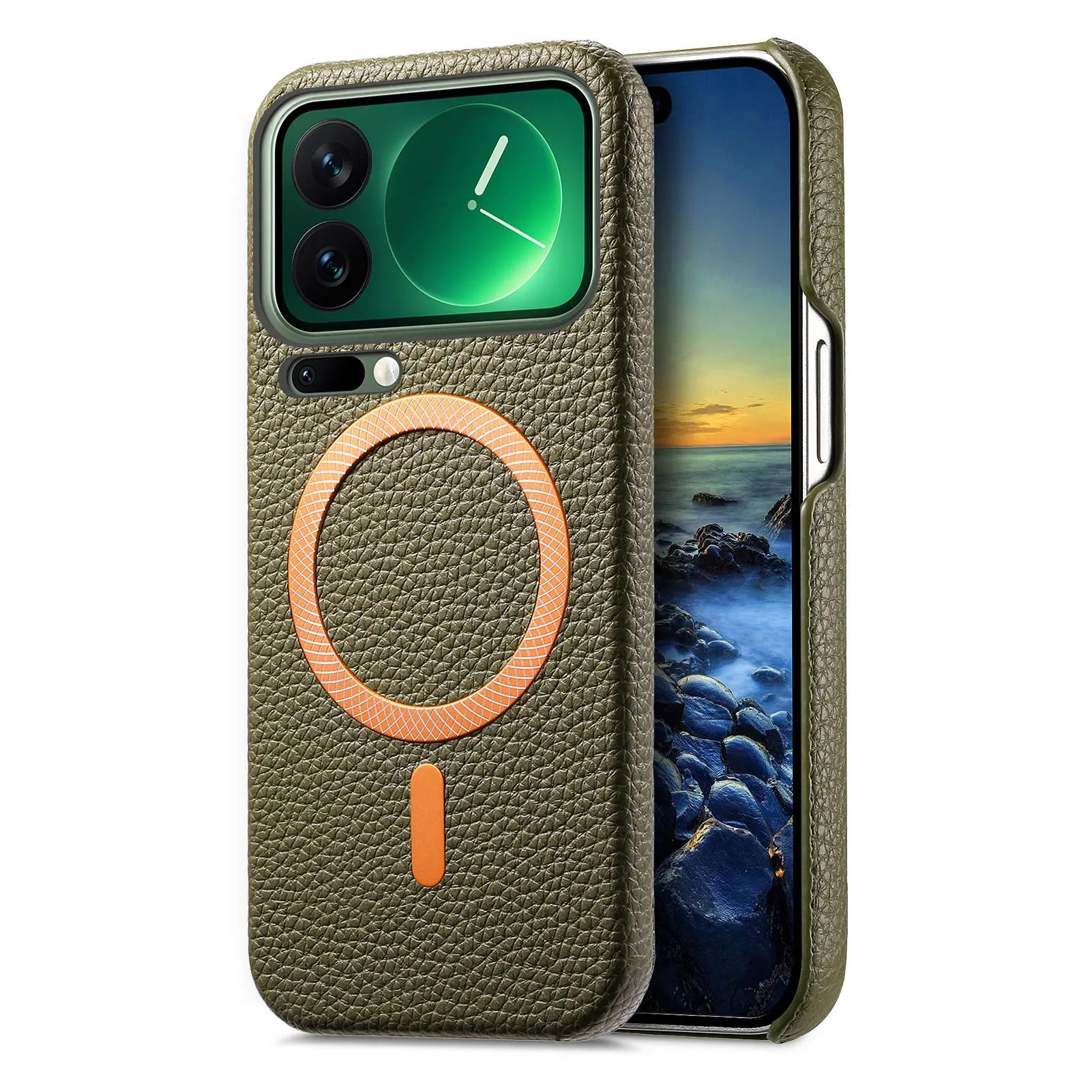Business Lychee Grain Leather Case for Xiaomi 17 Series