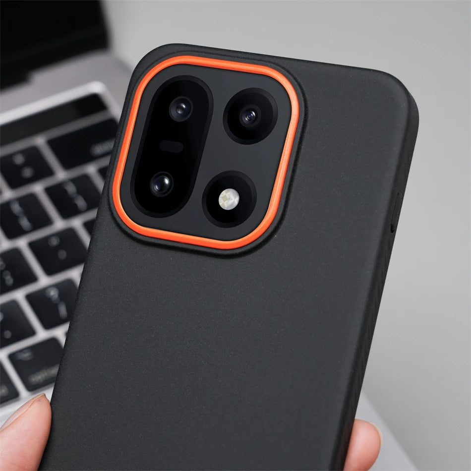 Frosted Matte Anti-Fingerprint Magnetic Case with Raised Camera Protection for OnePlus 15