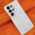Samsung Galaxy S26 Series Luxury Magnetic Leather Case with Lens Protection