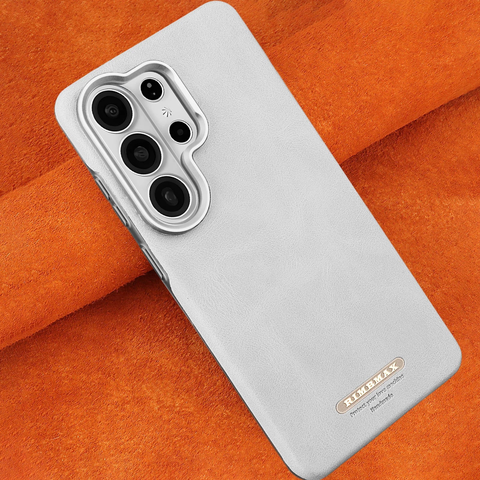 Samsung Galaxy S26 Series Luxury Magnetic Leather Case with Lens Protection