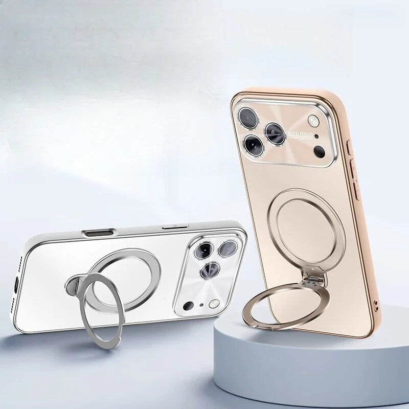 Luxury Business MagSafe Case with 360° Rotating Bracket for iPhone 17 Series