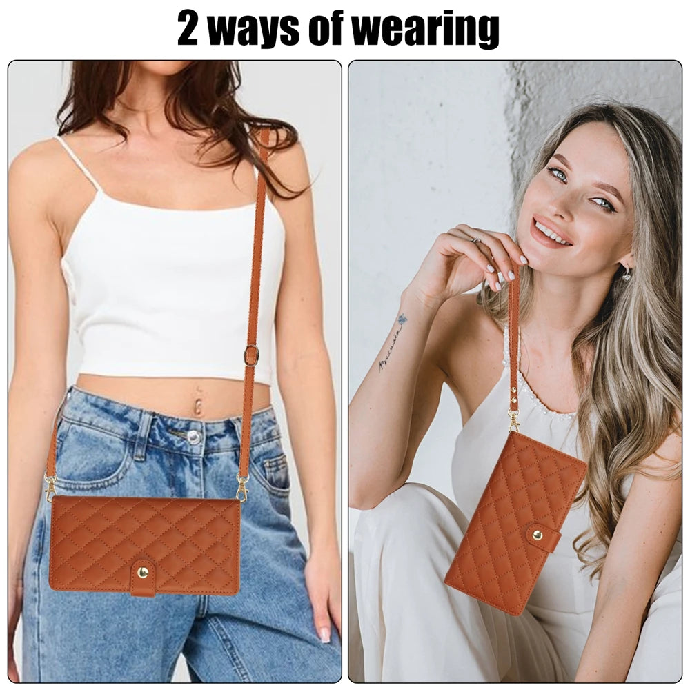 Multi-Functional Crossbody Wallet Case with Card Holder for Samsung Galaxy S25 Series