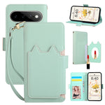 Leather Flip Case with Makeup Mirror for Google Pixel 11 Series