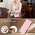 iPhone 17 Series Leather Flip Case with RFID Card Slots