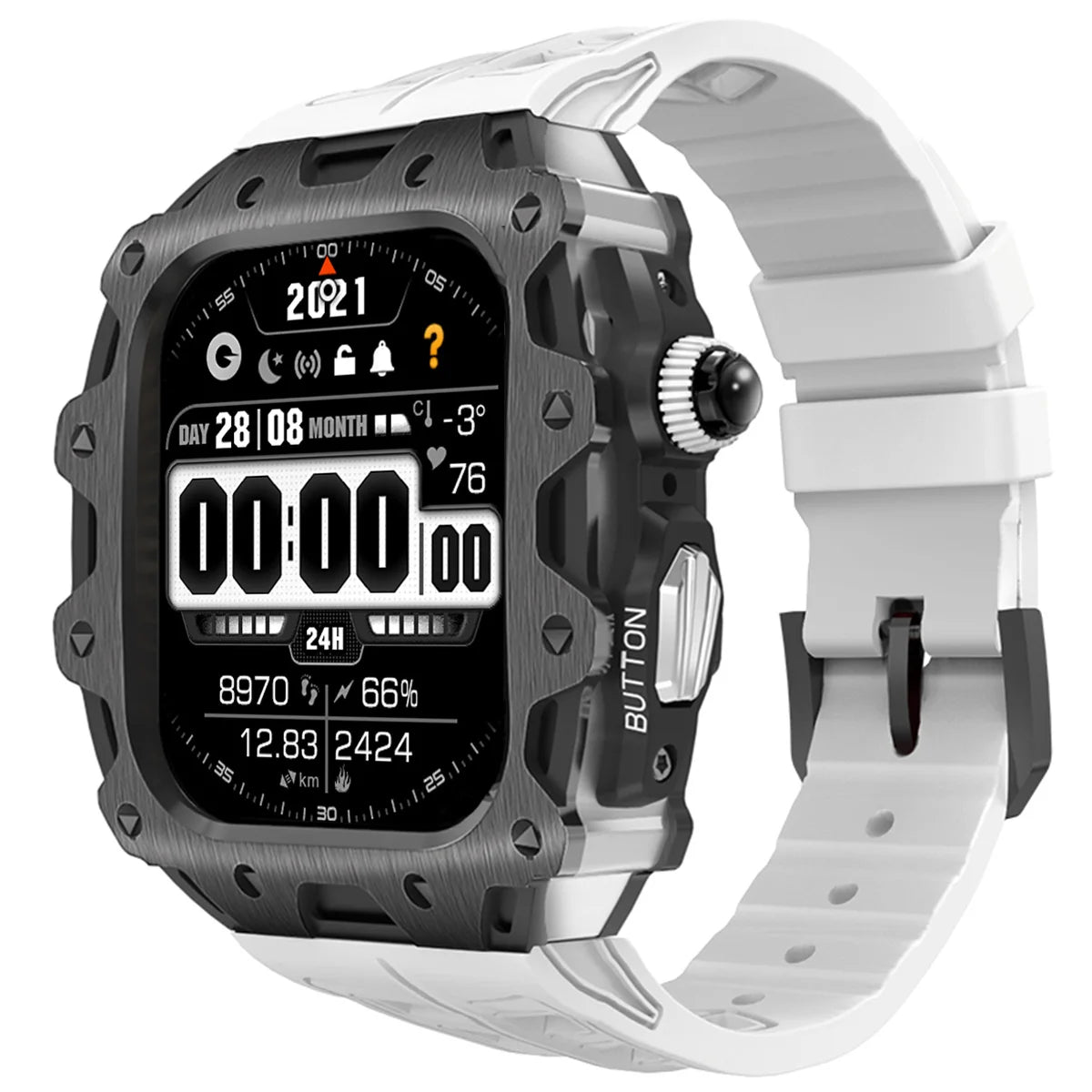 Apple Watch Series 11 (46mm) Modification Kit With Zinc Case and Sport Band