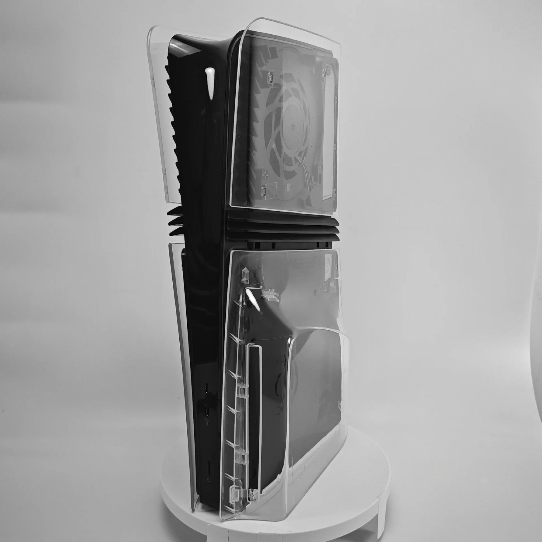 Protective Transparent Faceplate Shell for PlayStation 5 Pro Disc Edition