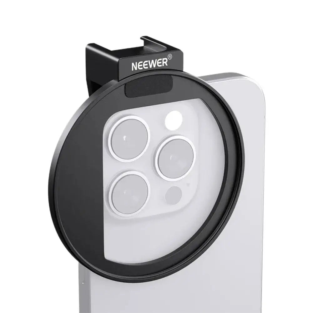 Neewer 67mm Phone Filter Holder with Cold Shoe Adapter