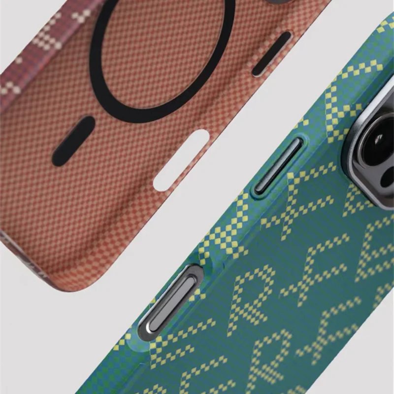 Carbon Fiber Texture MagSafe Case for iPhone 16 Series