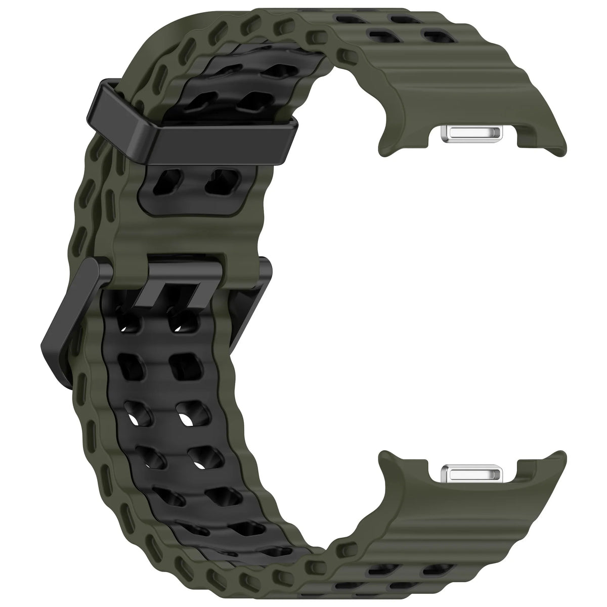 Perforated Silicone Watch Band with One-Click Installation for Samsung Galaxy Watch 9