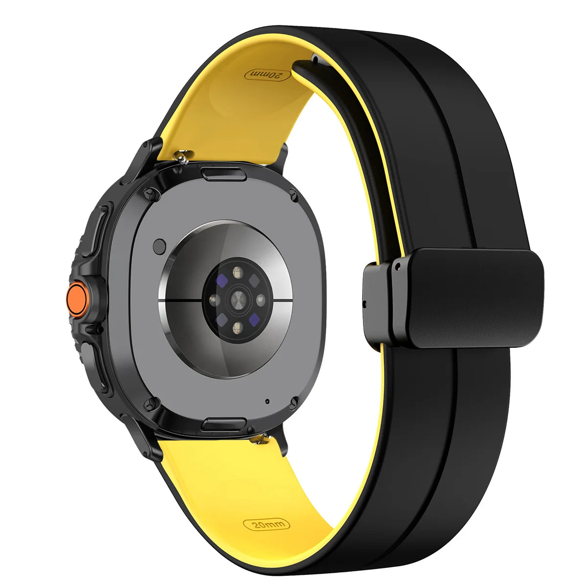 Silicone Magnetic Buckle Strap for Samsung Galaxy Watch 8 /  Galaxy Watch 8 Classic