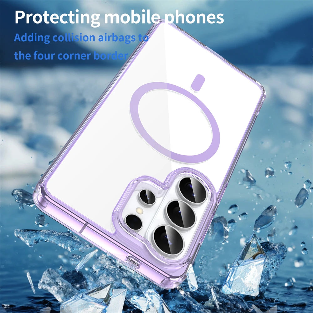 Clear Acrylic Protective Magnetic Case for Samsung Galaxy S26 Series