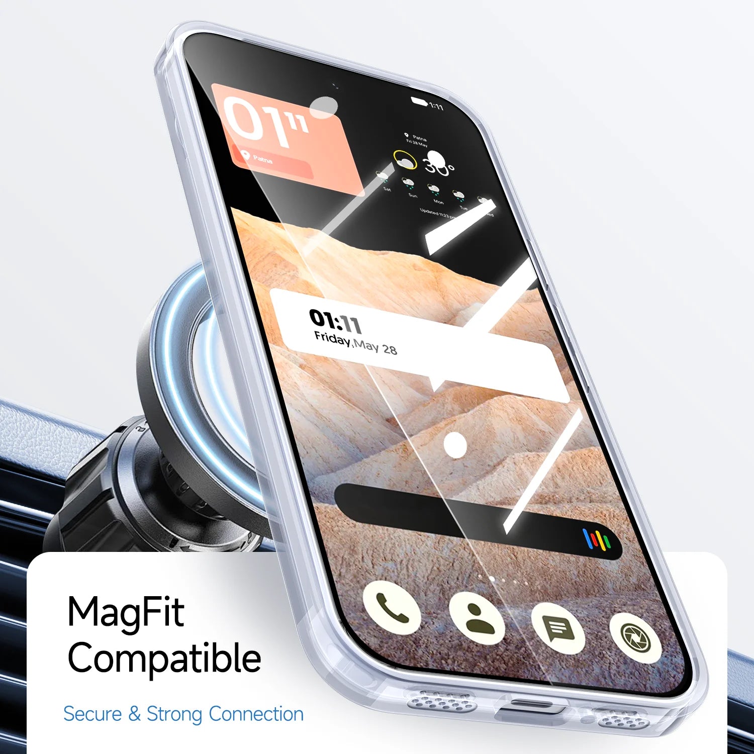 Luxury Transparent Magnetic Case for Google Pixel 10 Series