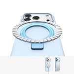 Matte Liquid Silicone Magnetic Case with Rotating Ring Holder for iPhone 17 Series