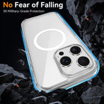 Durable Clear Acrylic MagSafe Case for iPhone 16 Series