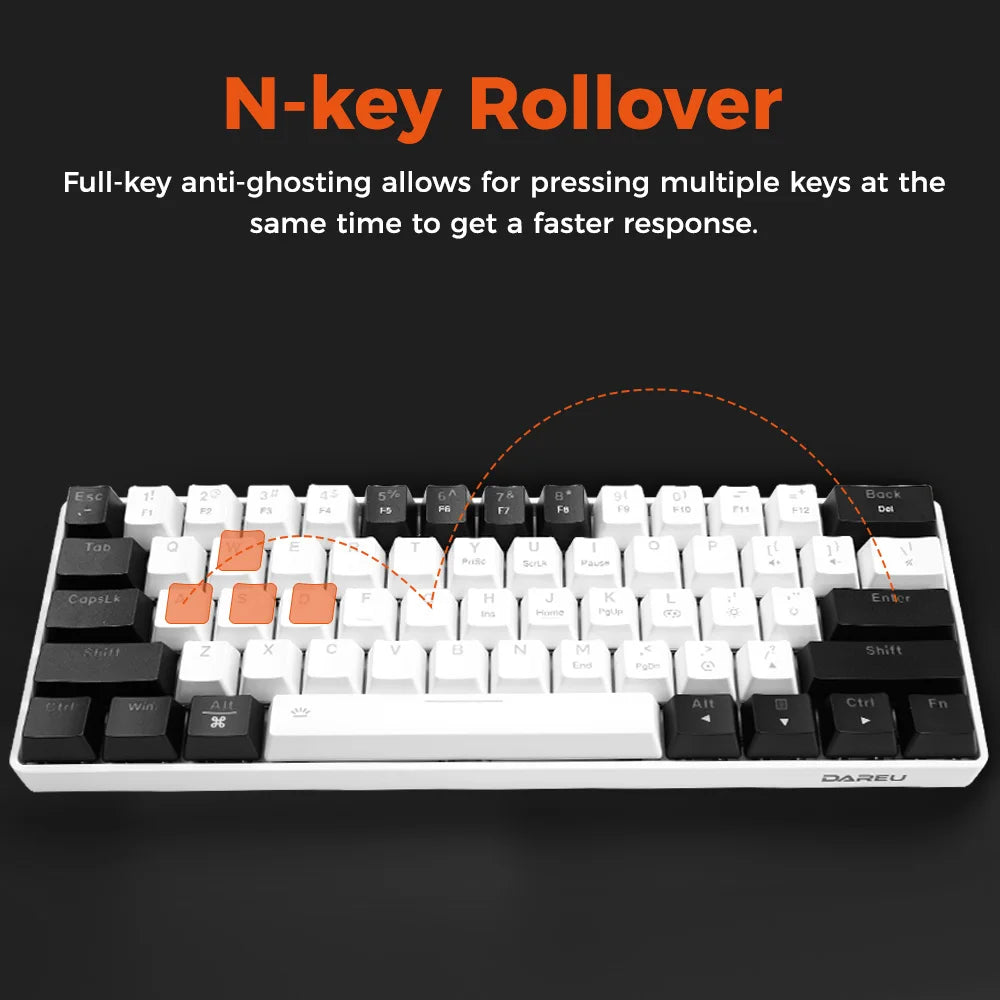 DAREU EK861S 61-Key RGB Wired Mechanical Keyboard