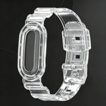Transparent Protective Case with Adjustable Silicone Band for Google Fitbit Air