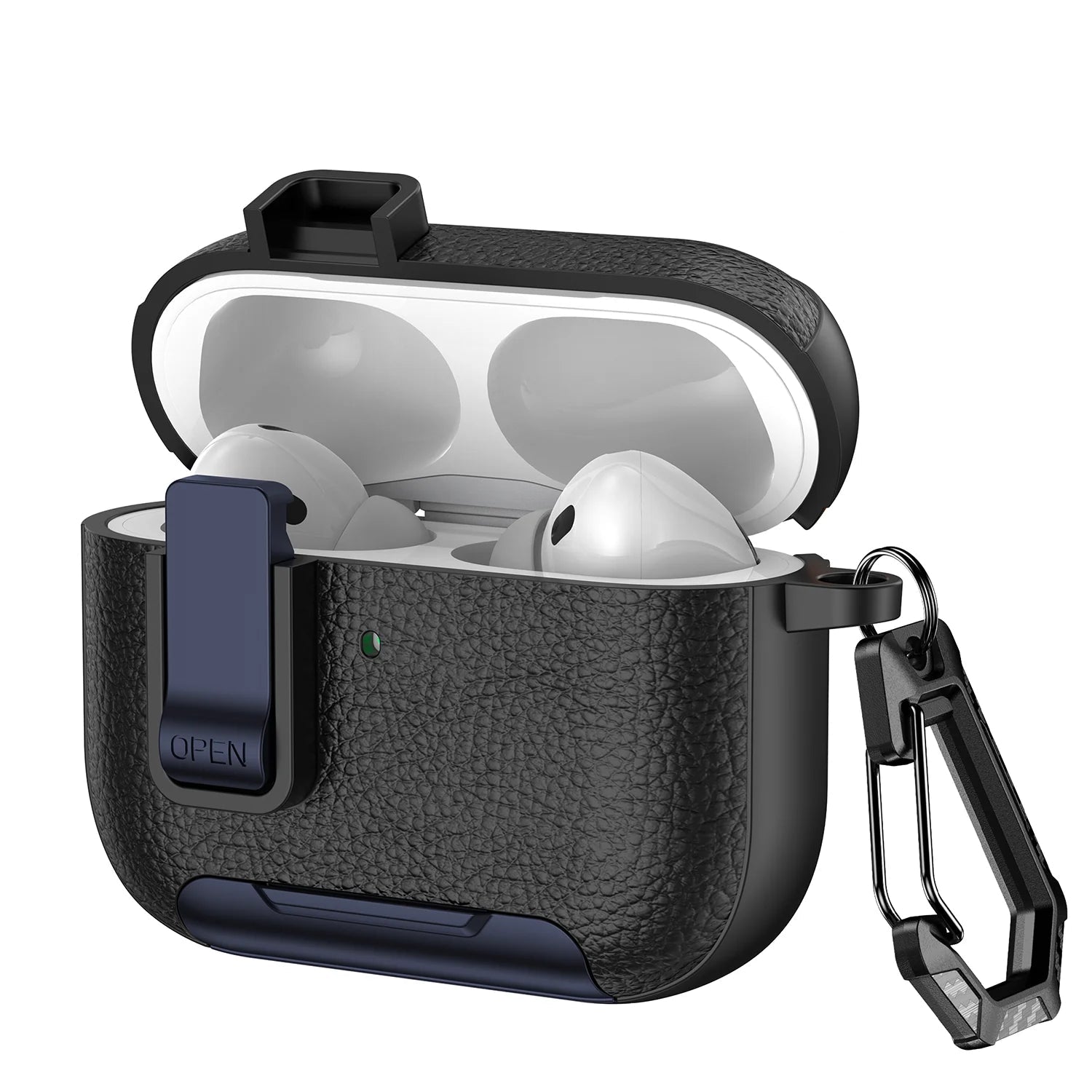 Premium Leather Protective Case with Secure Lock for AirPods Pro 3