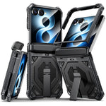 Heavy-Duty Magnetic Case with Kickstand for Samsung Galaxy Z Flip 8