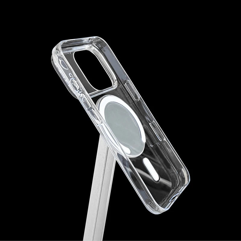 Ultra-Thin Transparent MagSafe Case with Enclosed Camera Button for iPhone 17 Series